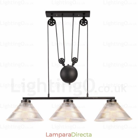 Lámpara colgante contemporánea moderna de 2 luces con pantalla de vidrio Lámpara colgante contemporánea moderna de 2 luces con pantalla de vidrio
