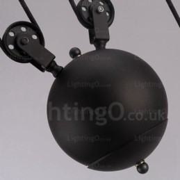 Lámpara colgante contemporánea moderna de 2 luces con pantalla de vidrio