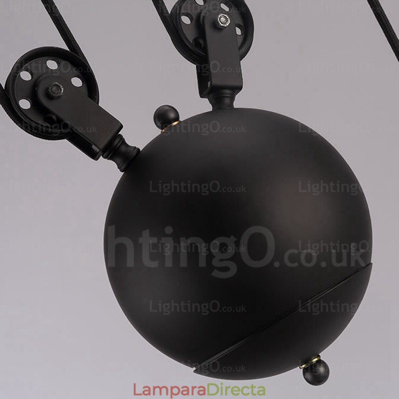 Lámpara colgante contemporánea moderna de 2 luces con pantalla de vidrio