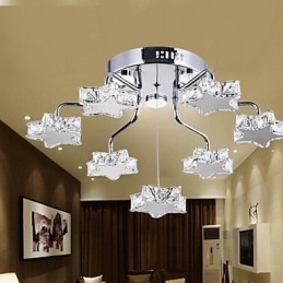 Lámpara empotrada moderna de 7 luces de acero inoxidable galvanizado