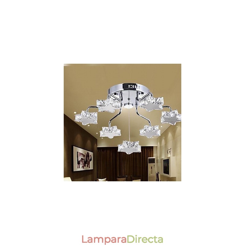 Lámpara empotrada moderna de 7 luces de acero inoxidable galvanizado