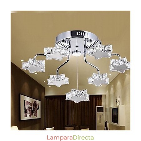 Lámpara empotrada moderna de 7 luces de acero inoxidable galvanizado Lámpara empotrada moderna de 7 luces de acero inoxidable galvanizado