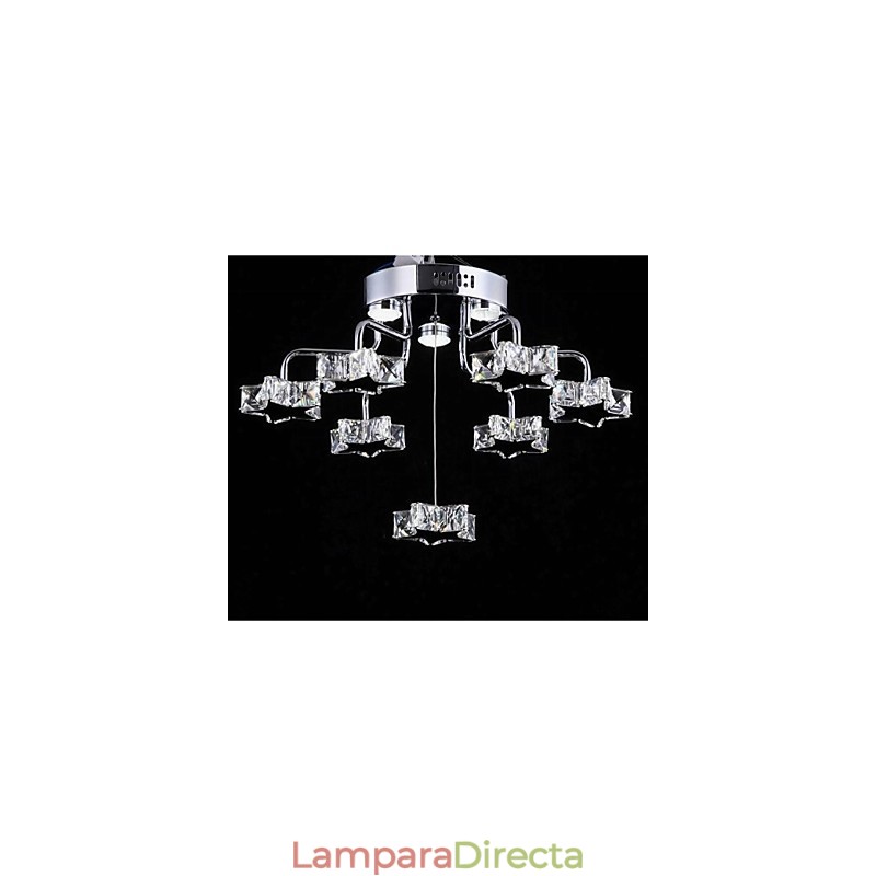 Lámpara empotrada moderna de 7 luces de acero inoxidable galvanizado