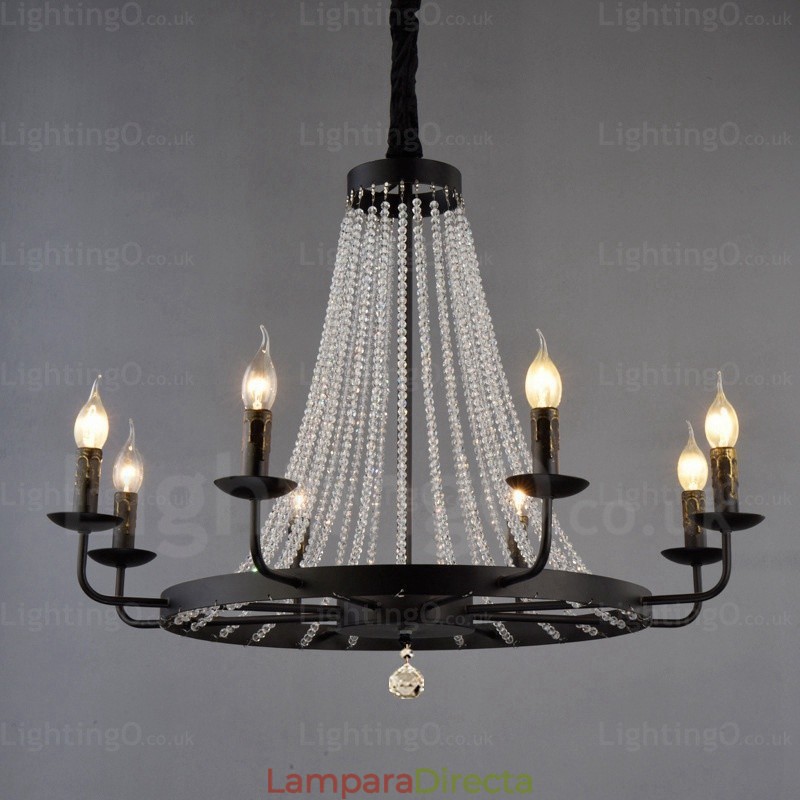 Lámpara colgante nórdica de 8 luces