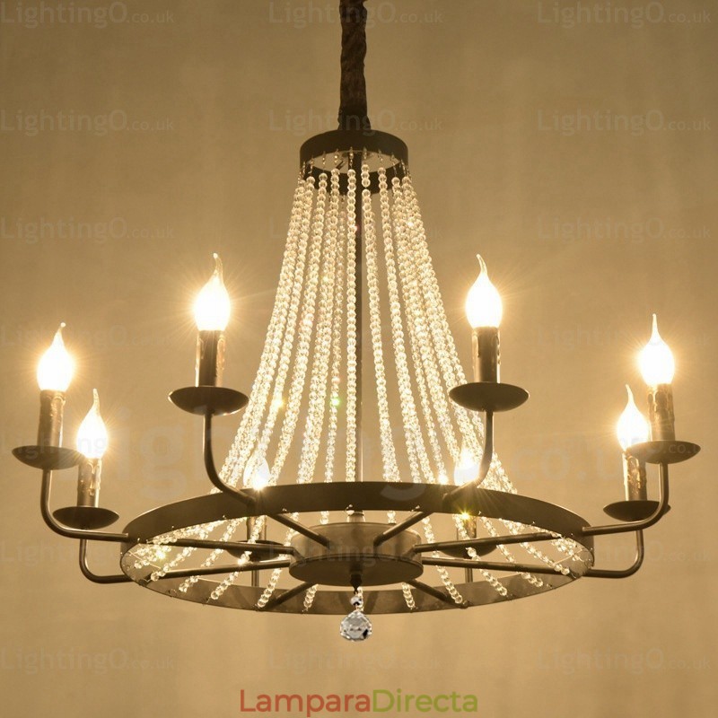 Lámpara colgante nórdica de 8 luces