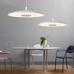 Lámpara colgante contemporánea moderna de 1 luz con pantalla de vidrio