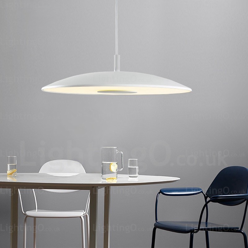 Lámpara colgante contemporánea moderna de 1 luz con pantalla de vidrio
