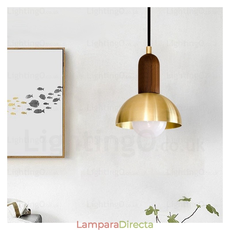 Lámpara colgante nórdica de 1 luz