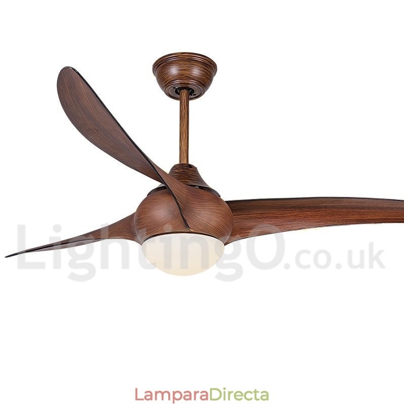 Ventilador de techo rústico estilo Lodge de 52"