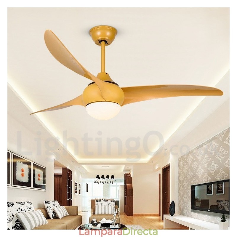 Ventilador de techo rústico estilo Lodge de 52"