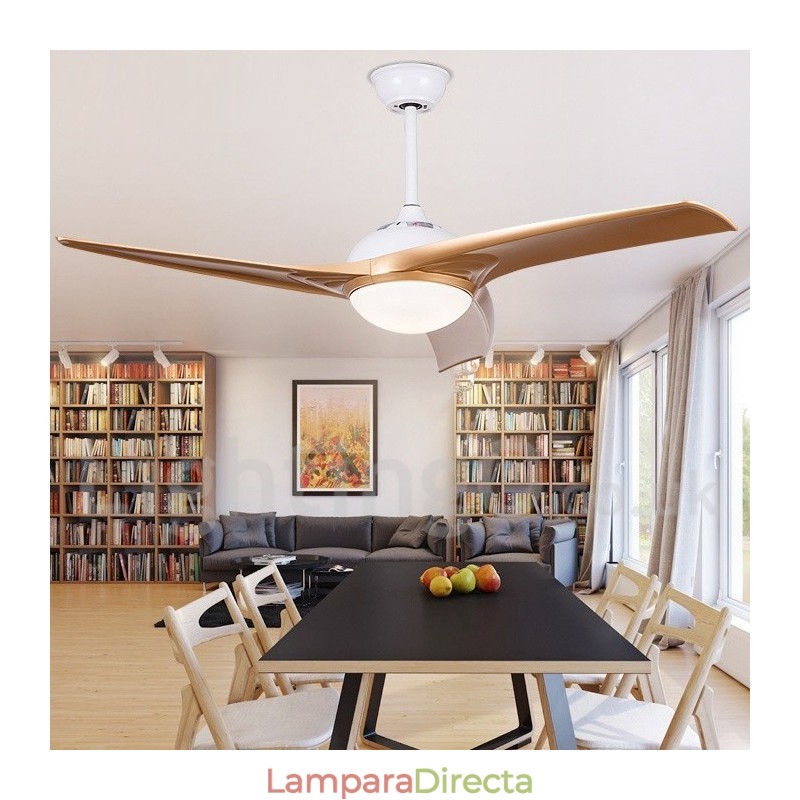 Ventilador de techo moderno y contemporáneo de estilo europeo de 52"