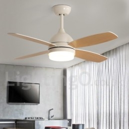 Ventilador de techo moderno y contemporáneo de estilo nórdico campestre de 42"
