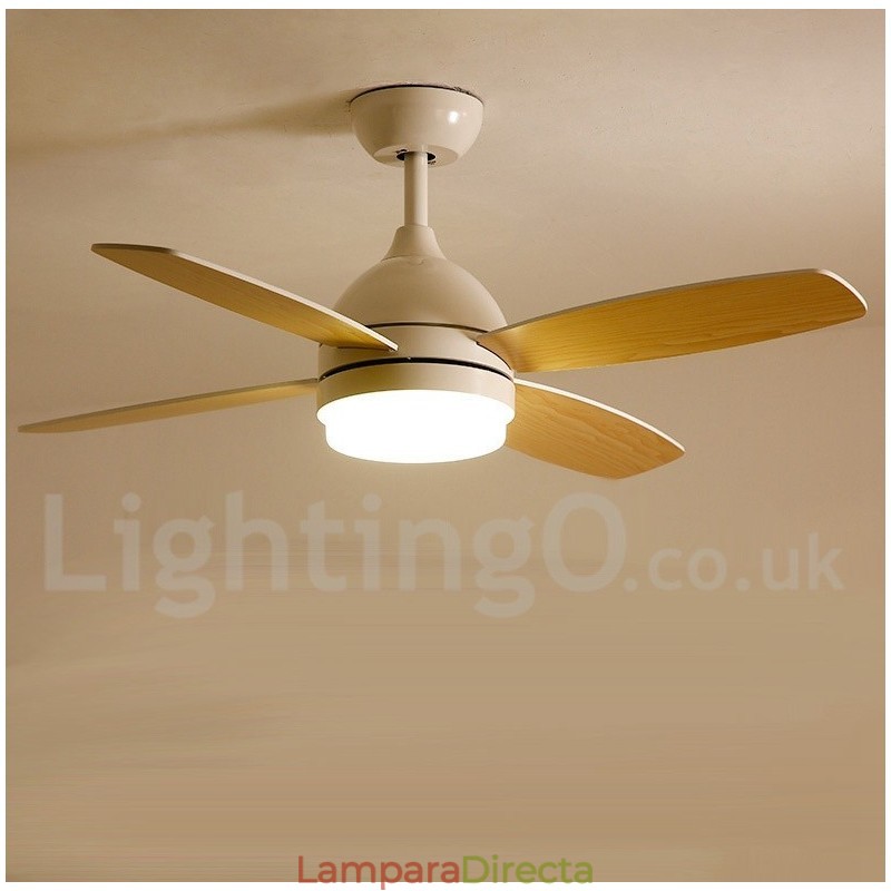 Ventilador de techo moderno y contemporáneo de estilo nórdico campestre de 42"