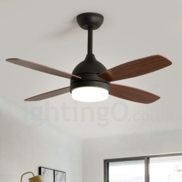 Ventilador de techo moderno y contemporáneo de estilo nórdico campestre de 42"