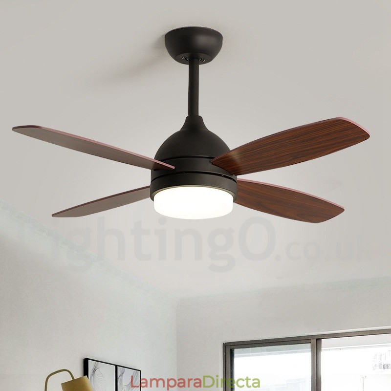 Ventilador de techo moderno y contemporáneo de estilo nórdico campestre de 42"