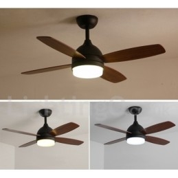 Ventilador de techo moderno y contemporáneo de estilo nórdico campestre de 42"