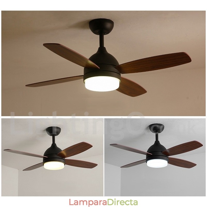Ventilador de techo moderno y contemporáneo de estilo nórdico campestre de 42"
