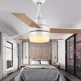 Ventilador de techo nórdico vintage moderno y contemporáneo de 42" y 48"