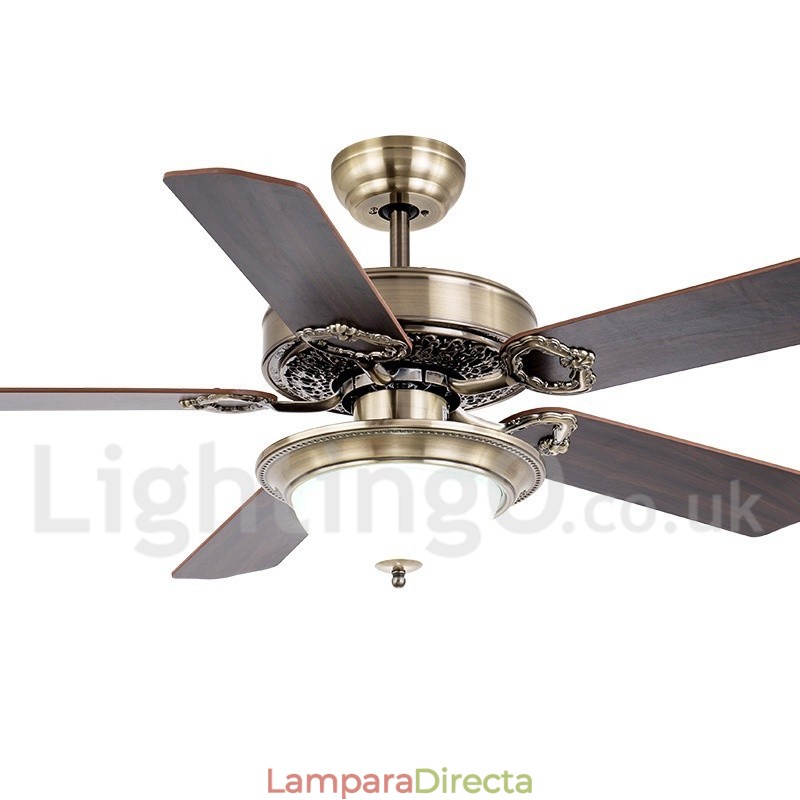 Ventilador de techo rústico estilo campestre retro de 42", 48" y 52"