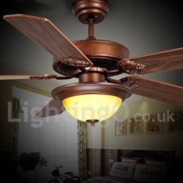Ventilador de techo rústico estilo retro campestre de 48" y 52"