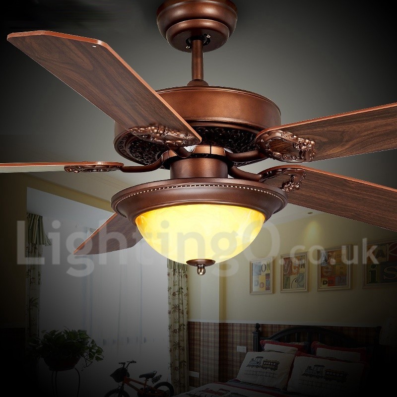 Ventilador de techo rústico estilo retro campestre de 48" y 52"