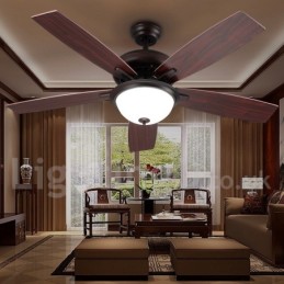 Ventilador de techo rústico estilo retro de 52"