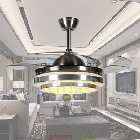 Ventilador de techo moderno y contemporáneo de estilo europeo de 36" Ventilador de techo moderno y contemporáneo de estilo europeo de 36"