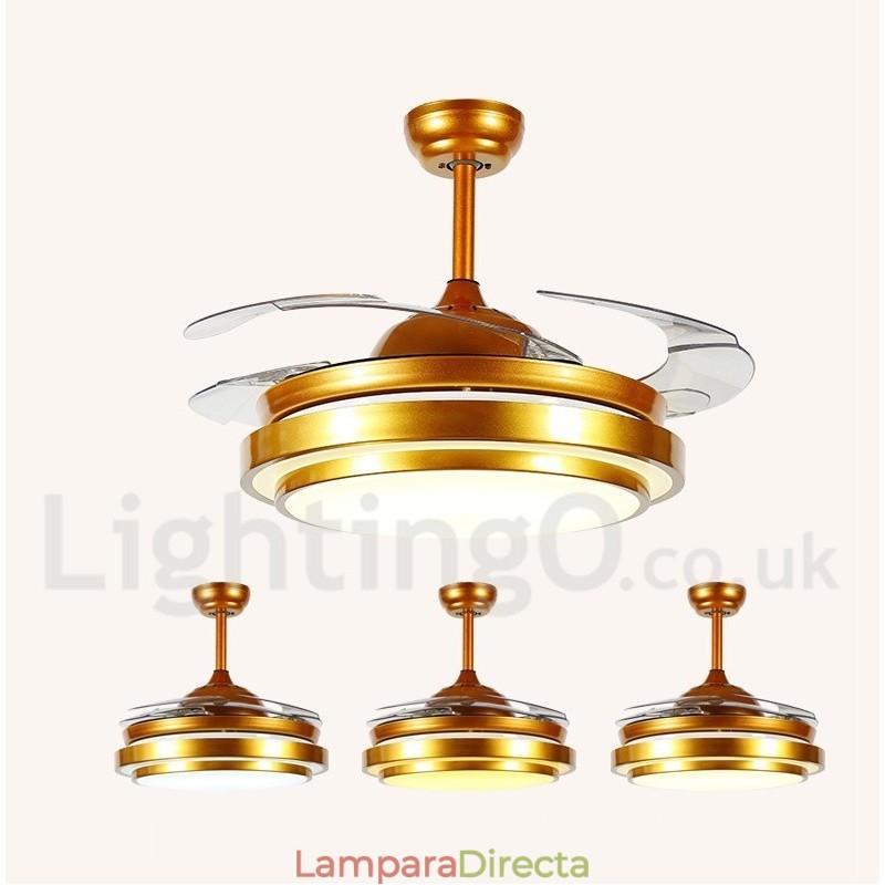 Ventilador de techo moderno y contemporáneo de estilo europeo de 36"