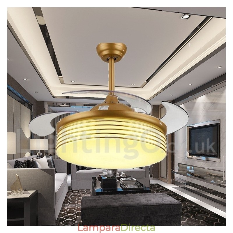 Ventilador de techo moderno y contemporáneo de estilo europeo de 36"