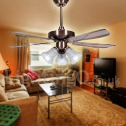 Ventilador de techo moderno y contemporáneo de 42"