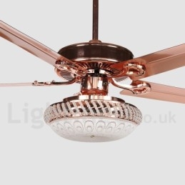 Ventilador de techo moderno y contemporáneo de estilo europeo de 52"