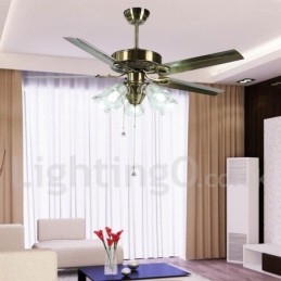 Ventilador de techo vintage estilo europeo de 52"