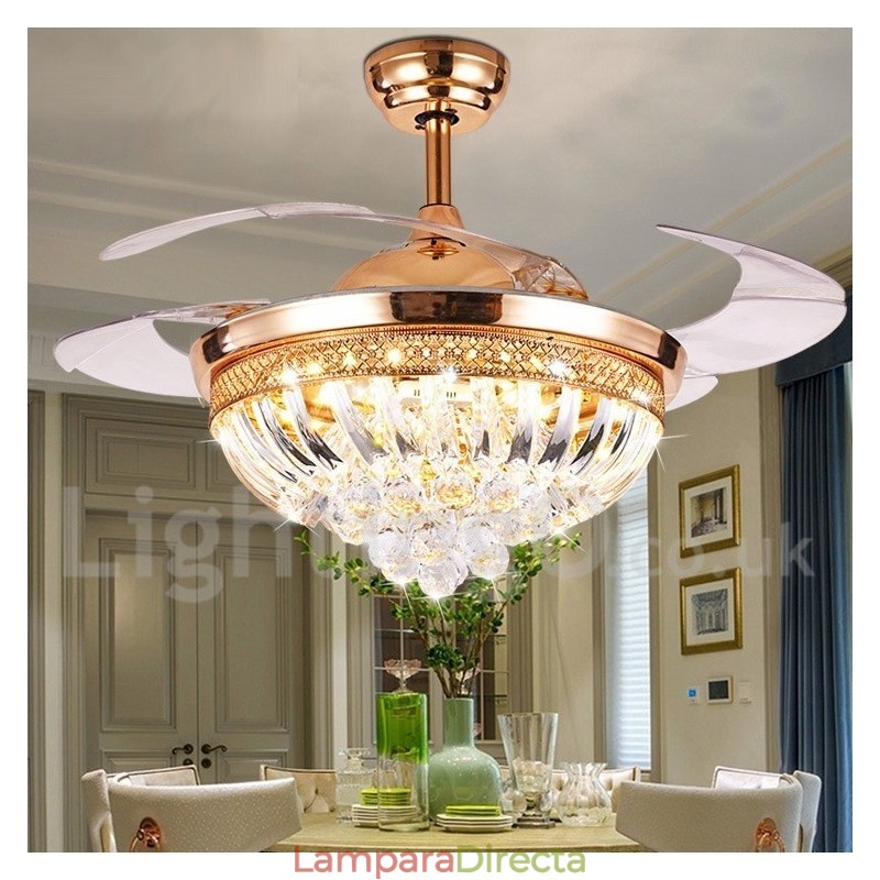 Ventilador de techo moderno y contemporáneo de estilo europeo de 42"