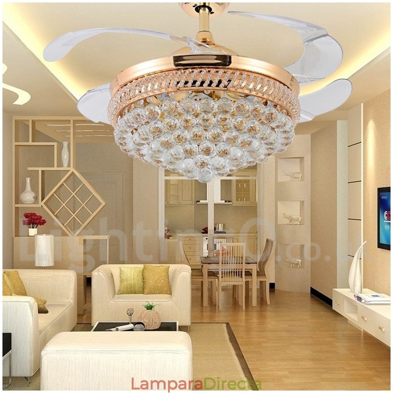 Ventilador de techo moderno y contemporáneo de estilo europeo de 42"
