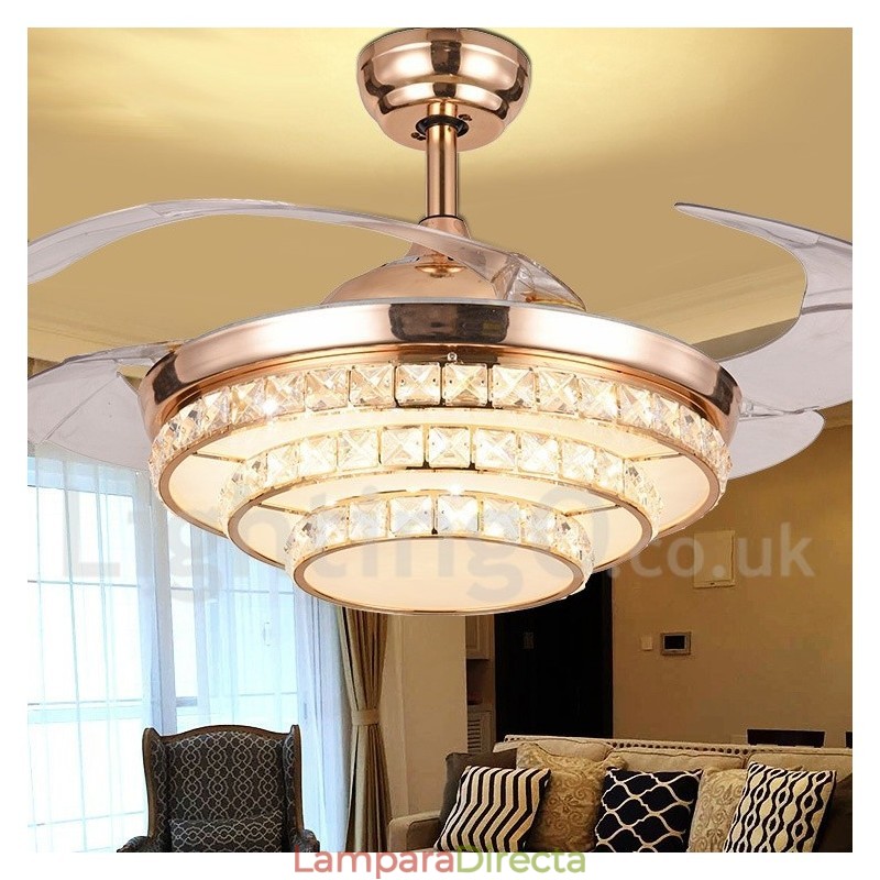 Ventilador de techo moderno y contemporáneo de estilo europeo de 42"