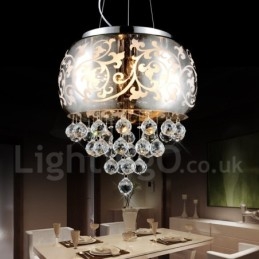 Lámpara colgante de cristal contemporánea moderna