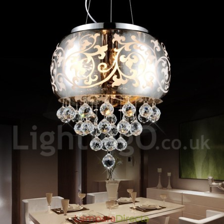 Lámpara colgante de cristal contemporánea moderna Lámpara colgante de cristal contemporánea moderna