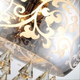 Lámpara colgante de cristal contemporánea moderna