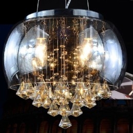 Lámpara colgante de cristal contemporánea moderna para tienda