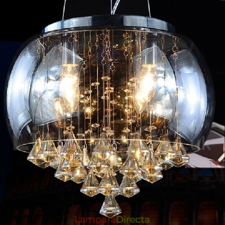 Lámpara colgante de cristal contemporánea moderna para tienda Lámpara colgante de cristal contemporánea moderna para tienda