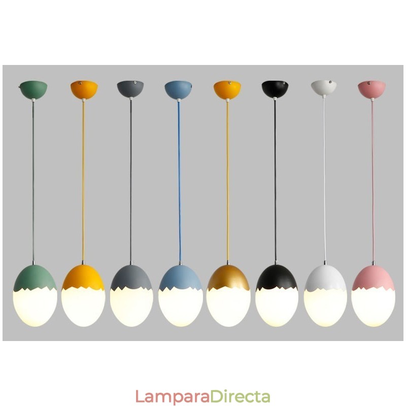 Lámpara colgante de acero contemporánea moderna
