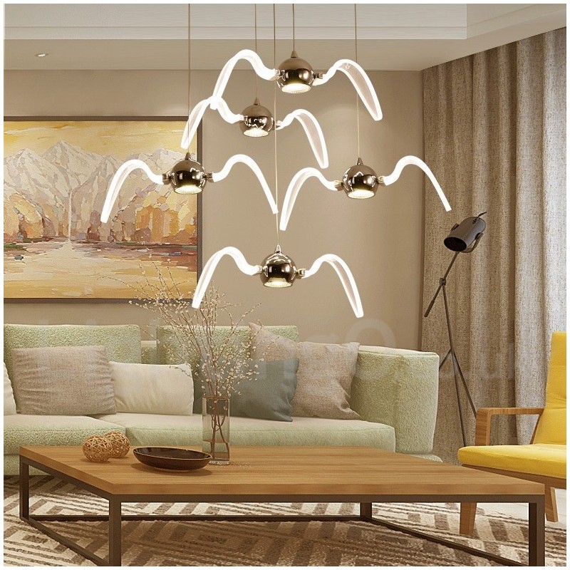 Lámpara colgante de iluminación contemporánea moderna