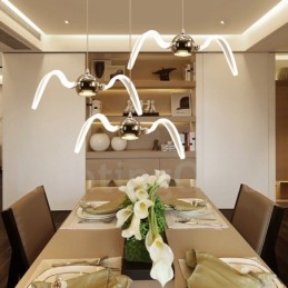 Lámpara colgante de iluminación contemporánea moderna