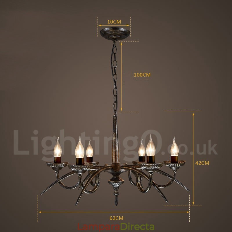 Lámpara colgante de acero de estilo industrial para tienda.