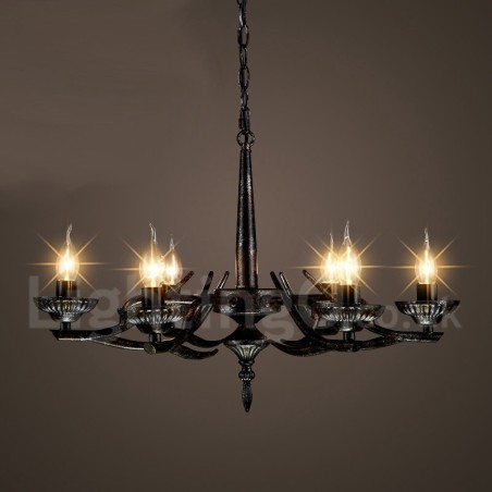 Lámpara colgante de acero de estilo industrial para tienda. Lámpara colgante de acero de estilo industrial para tienda.