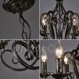 Lámpara colgante de acero de estilo industrial para tienda.