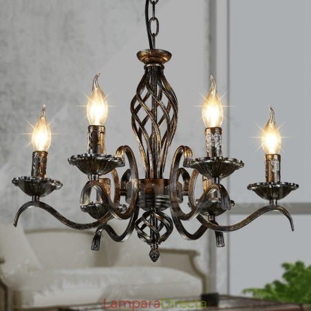 Lámpara colgante de acero de estilo industrial para tienda. Lámpara colgante de acero de estilo industrial para tienda.
