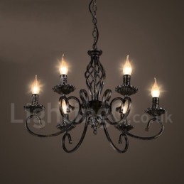 Lámpara colgante de acero de estilo industrial para tienda.