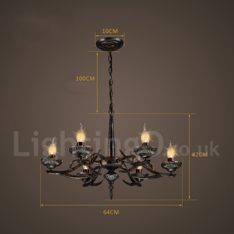 Lámpara colgante de acero de estilo industrial para tienda.