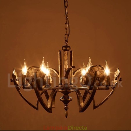 Lámpara colgante de acero de estilo industrial para tienda. Lámpara colgante de acero de estilo industrial para tienda.